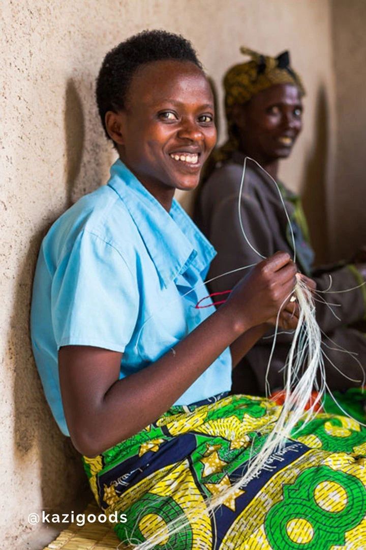 KAZI Soft Blue + Navy Bulb Ornament KAZI Soft Blue + Navy Bulb Ornament