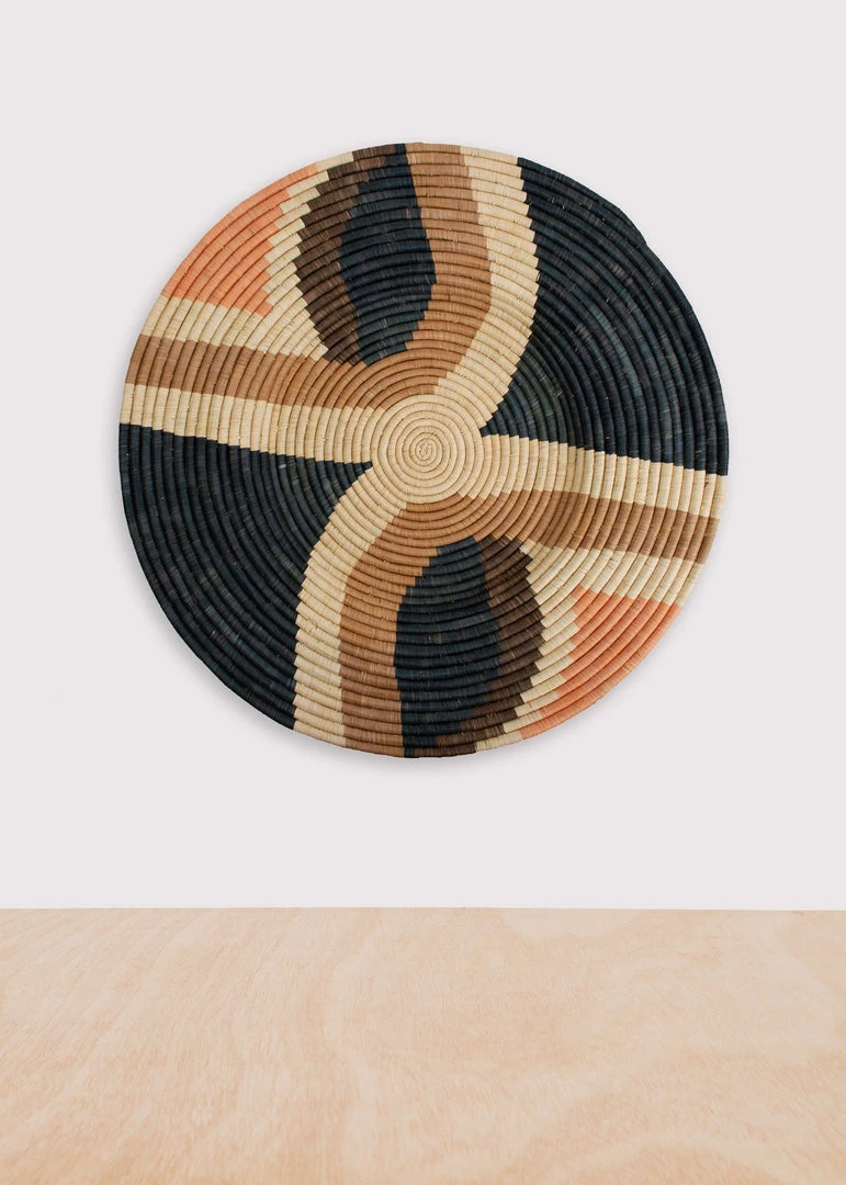 KAZI Home Goods Tabia Peach Wall Plate III KAZI Home Goods Tabia Peach Wall Plate III