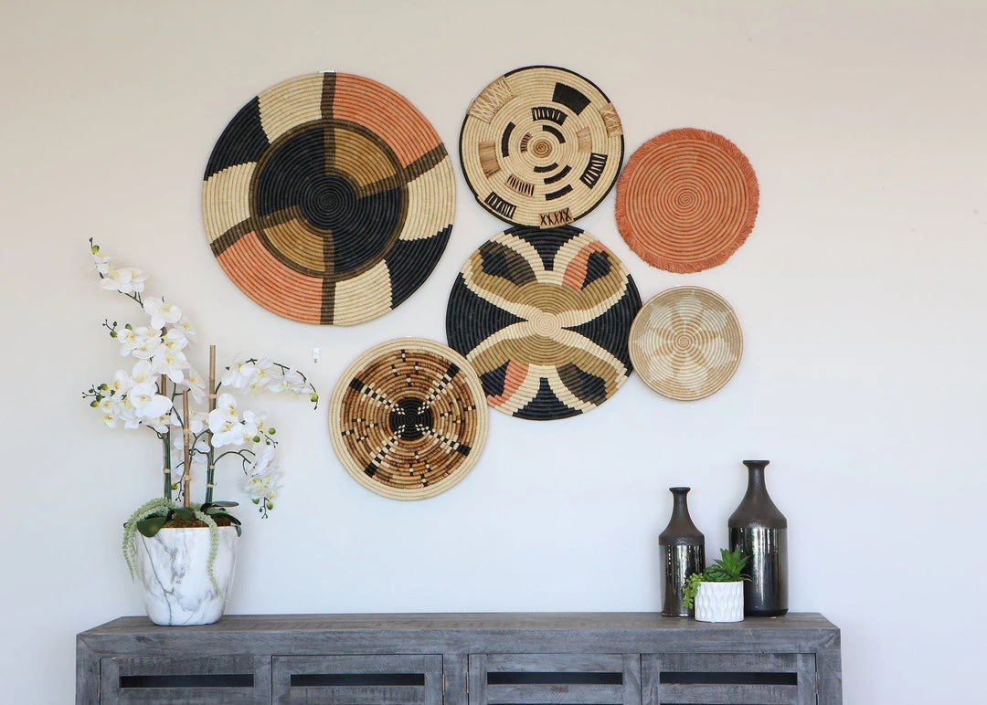 KAZI Tabia Peach Wall Plate II Home Goods KAZI Tabia Peach Wall Plate II Home Goods