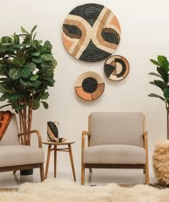 KAZI Home Goods Tabia Peach Wall Plate III 3 KAZI Home Goods Tabia Peach Wall Plate III