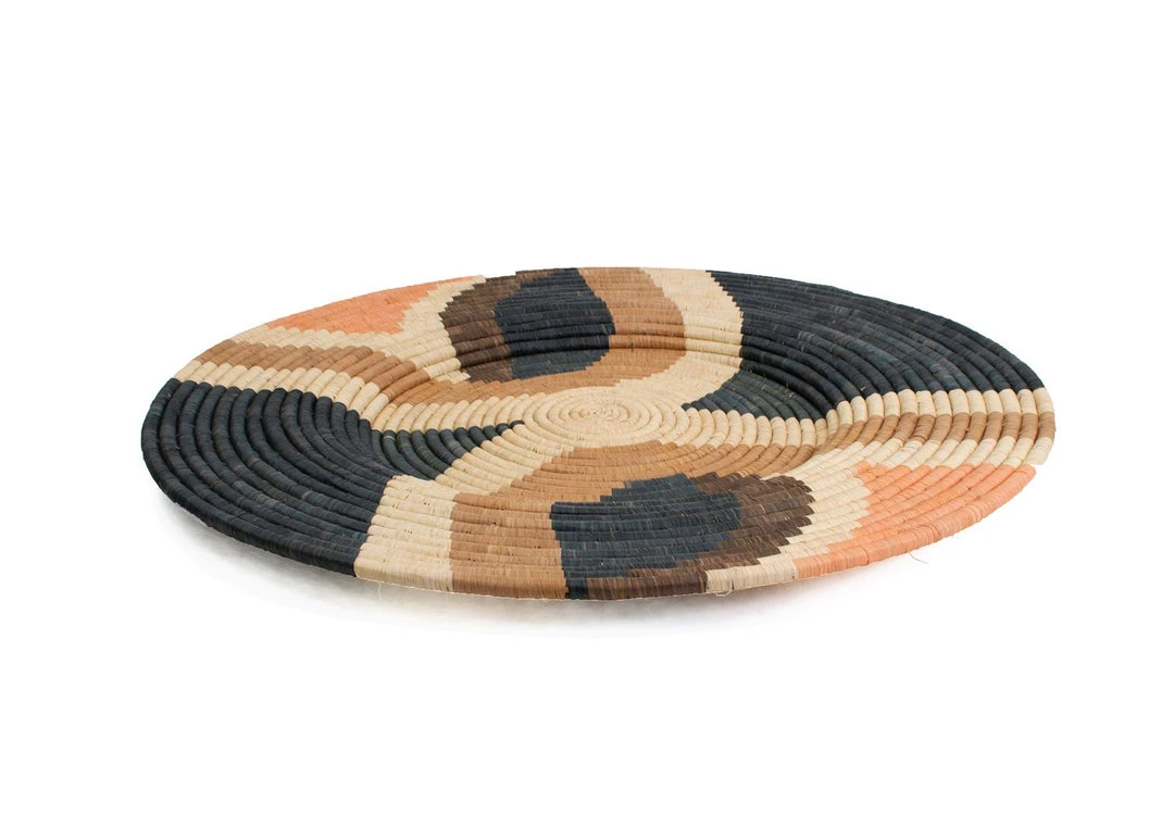 KAZI Home Goods Tabia Peach Wall Plate III KAZI Home Goods Tabia Peach Wall Plate III