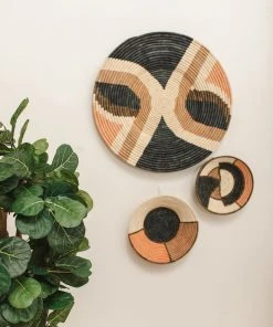 KAZI Home Goods Tabia Peach Wall Plate III