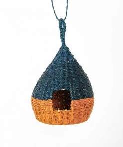 KAZI All Natural Teal Gourd Birdhouse