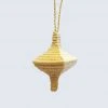 KAZI Teardrop Gold Metallic Ornament Fair Trade