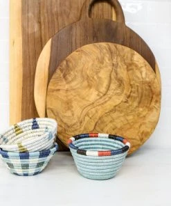 KAZI Tiny Silver Blue Igisozi Catch All Home Goods