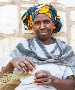 KAZI Tiny Silver Blue Igisozi Catch All Home Goods