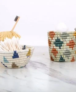 KAZI Tiny Silver Blue Igisozi Catch All Home Goods