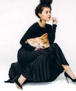 Abby Alley Keely Clutch - Chestnut Cow Hair