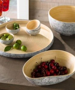 Bibol Khay Bamboo Serving Tray Kitchen + Dining