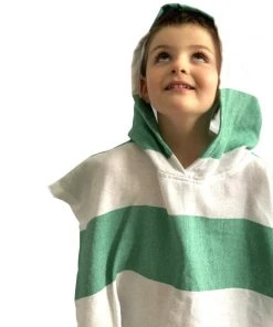 Hilana: Upcycled Cotton Home Goods Kids' Veracruz Upcycled Hooded Poncho Towel