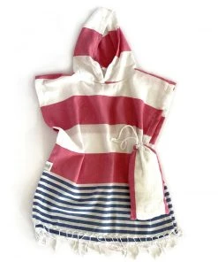 Hilana: Upcycled Cotton Home Goods Kids' Veracruz Upcycled Hooded Poncho Towel