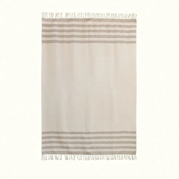 Kiliim Beige Stripes Throw Blanket Home Goods Kiliim Beige Stripes Throw Blanket Home Goods