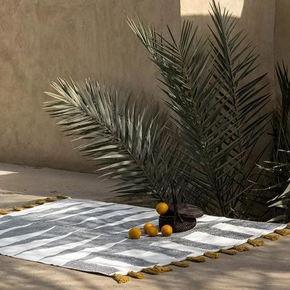 Kiliim Home Goods Black Cascade Rug 3 Kiliim Home Goods Black Cascade Rug