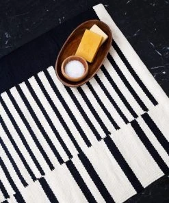 Kiliim Home Goods Black Pier Bath Mat