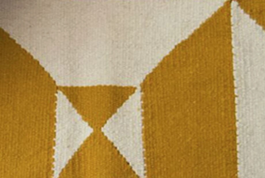 Kiliim Cream + Yellow Arrows Wool Rug Kiliim Cream + Yellow Arrows Wool Rug