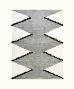Kiliim Frilled Diamonds Wool Runner / Rug
