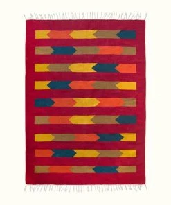 Kiliim Red Baron Wool Runner / Rug Home Goods