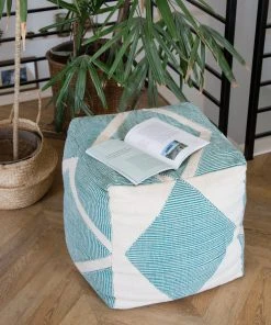 Kiliim Home Goods Riptide Pouf