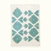 Kiliim Home Goods Teal Bustan Wool Runner / Rug
