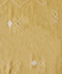 Kiliim Home Goods Yellow Scattered Stitch Wool Rug 2 Kiliim Home Goods Yellow Scattered Stitch Wool Rug
