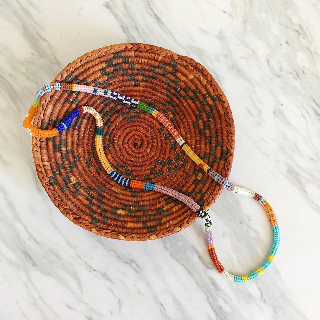 Kisiwa Cuerda One Of A Kind Beaded Necklace Kisiwa Cuerda One Of A Kind Beaded Necklace