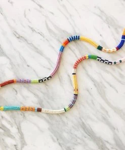 Kisiwa Cuerda One Of A Kind Beaded Necklace 2 Kisiwa Cuerda One Of A Kind Beaded Necklace