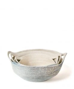 Korissa Amari Fruit Bowl Set - Blue Home Goods