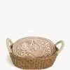 Korissa Best Sellers Bread Warmer + Basket - Bird Oval