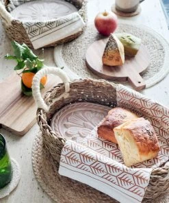 Korissa Bread Warmer + Basket - Flower