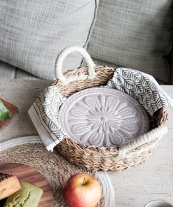 Korissa Home Goods Bread Warmer + Basket - Vintage Flower