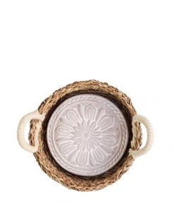 Korissa Home Goods Bread Warmer + Basket - Vintage Flower