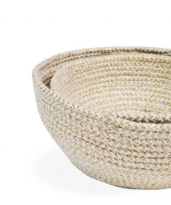 Korissa Glitter Bowl Set - White Home Goods