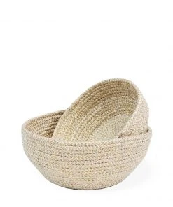 Korissa Glitter Bowl Set - White Home Goods