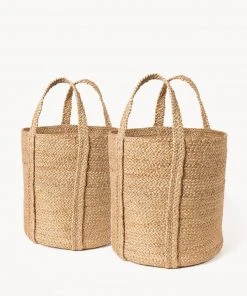 Korissa Kata Basket With Handles Set - Natural Home Goods