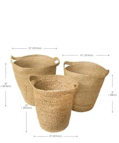 Korissa Kata Basket With Slit Handle Set Home Goods