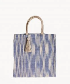 Korissa Accessories Nadi Jute Tote Bag - Blue
