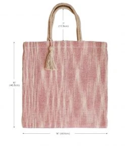 Korissa Accessories Nadi Jute Tote Bag - Red 7 Korissa Accessories Nadi Jute Tote Bag - Red