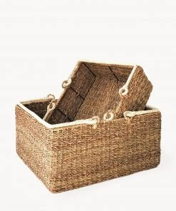 Korissa Home Goods Savar Large Square Basket Set