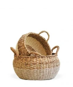 Korissa Ula Floor Basket Set - Natural 3 Korissa Ula Floor Basket Set - Natural