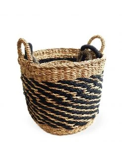 Korissa Ula Mesh Basket Set - Black Home Goods