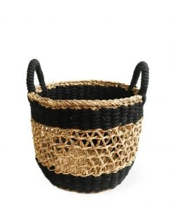 Korissa Ula Mesh Basket Set - Black Home Goods