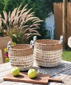 Korissa Ula Mesh Basket Set - White