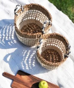 Korissa Ula Mesh Basket Set - White