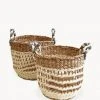 Korissa Ula Mesh Basket Set - White
