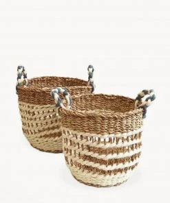 Korissa Ula Mesh Basket Set - White