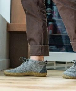 Kyrgies Men's Walkabout Wool Lace-Up Slippers