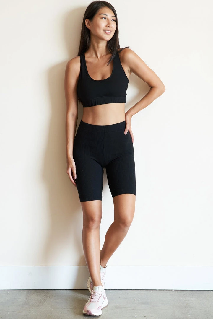 LA Relaxed New Arrivals Eco Rib Tencel Bike Short 1 LA Relaxed New Arrivals Eco Rib Tencel Bike Short
