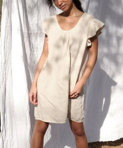 LA Relaxed Magnolia Linen Slip Dress