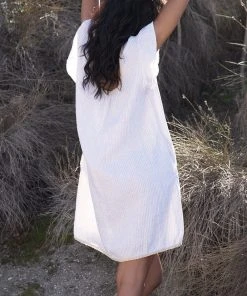 LA Relaxed Magnolia Linen Slip Dress