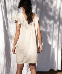 LA Relaxed Magnolia Linen Slip Dress